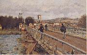 Footbridge at Argenteuil, Alfred Sisley